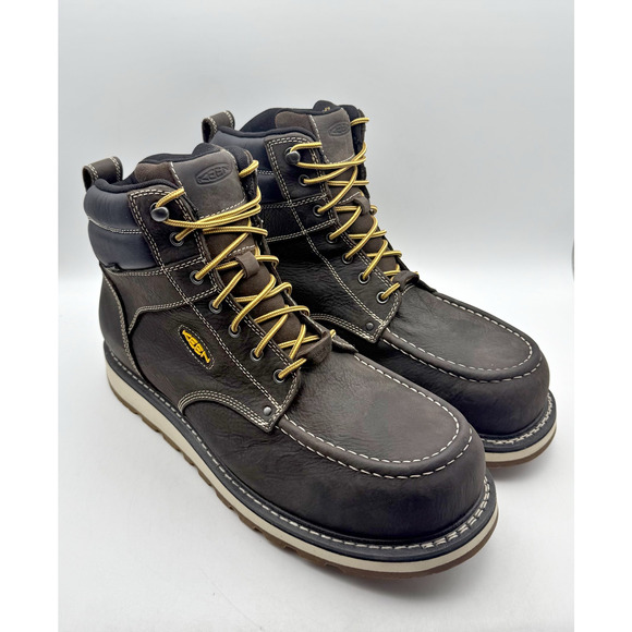 Keen Mens Cincinnati 6" Work Boot US 15 Wide EU 48 Brown Composite Toe WP NIB - Picture 6 of 14